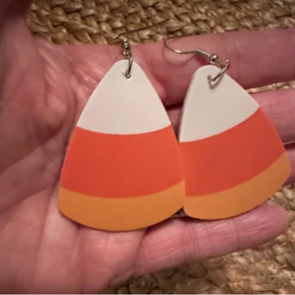 Candy Corn Earrings